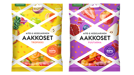 Aakkoset Aito & Hedelmäinen.